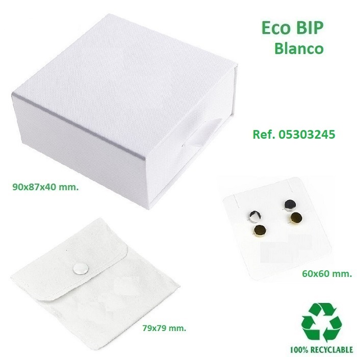 Caja Eco BIP multiuso Plus 90x87x40 mm. (bolsa botón y c.ptes.)
